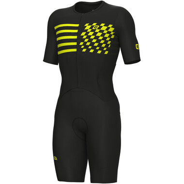 ALE PLAY Short-Sleeved Skinsuit Black/Yellow 2023 0